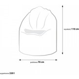 Zitzak fauteuil wit- loungestoel zitkussen relaxkussen