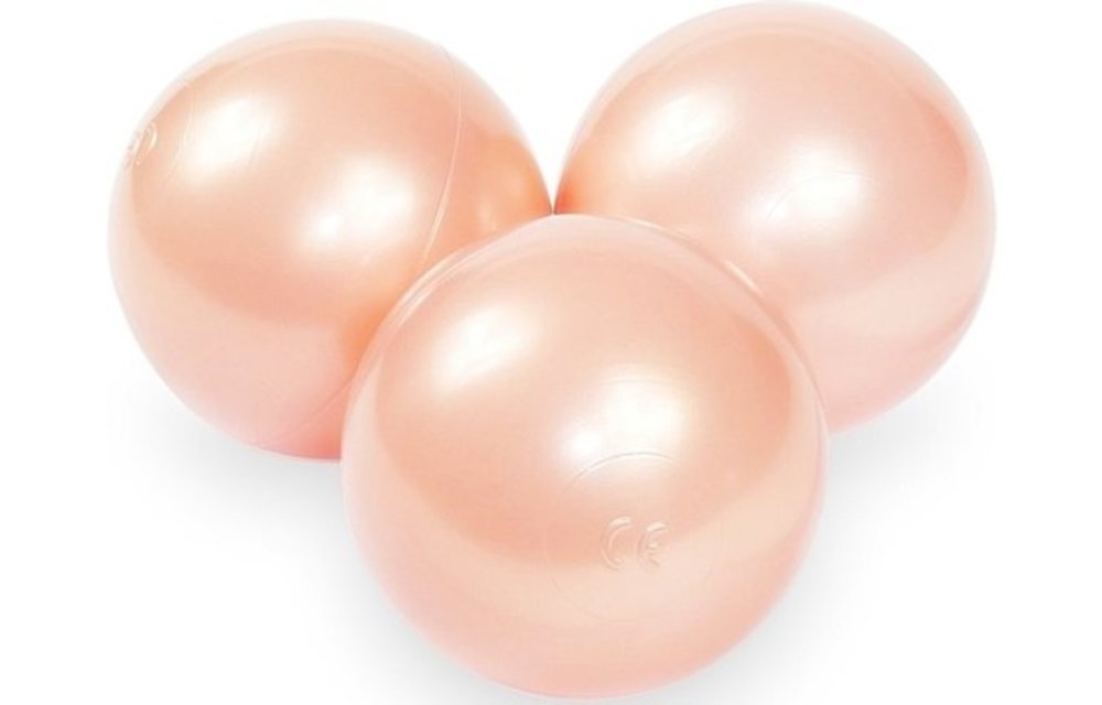 Ballenbak ballen goudroze (70mm) 500 stuks