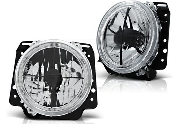 Buitenste koplampen VW GOLF II 2 08 83-08 91 ANGEL EYES CHROOM