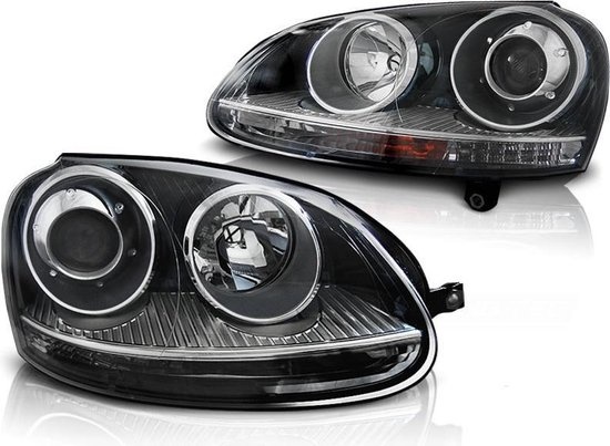 Koplampen geschikt voor VW GOLF 5 10 03-09 GTI - Jetta 2005/2011 - ZWART