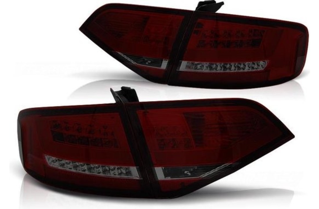 Achterlichten AUDI A4 B8 08-11 SEDAN ROOD SMOKE LED