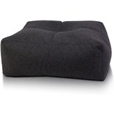 Poef Luca - vilt - grafiet - 75cm c 30cm