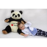 Pluche knuffel - Reuzenpanda beer - i love you forever - 55 cm