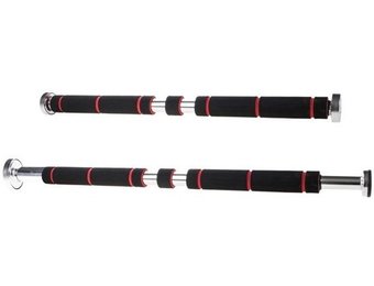 Optrekstang deurpost - verstelbaar - pull-up bar doorway - 62 tot 100 cm - tot 100 KG - met handvaten