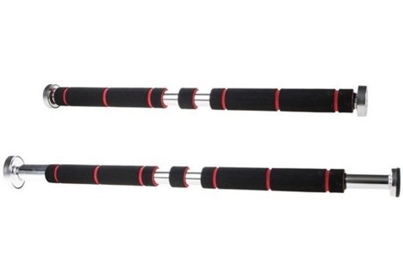 Optrekstang deurpost - verstelbaar - pull-up bar doorway - 62 tot 100 cm - tot 100 KG - met handvaten