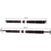 Optrekstang deurpost - verstelbaar - pull-up bar doorway - 62 tot 100 cm - tot 100 KG - met handvaten