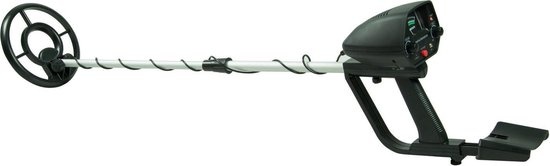 Metaaldetector - digitale meter - met polssteun - verstelbaar - zwart