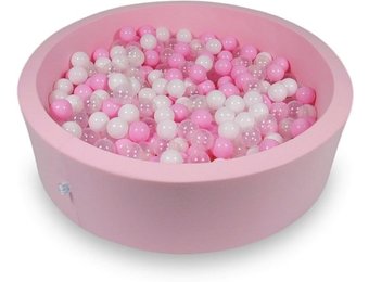 Ballenbak - 400 ballen - 115 x 30 cm - ballenbad - rond roze
