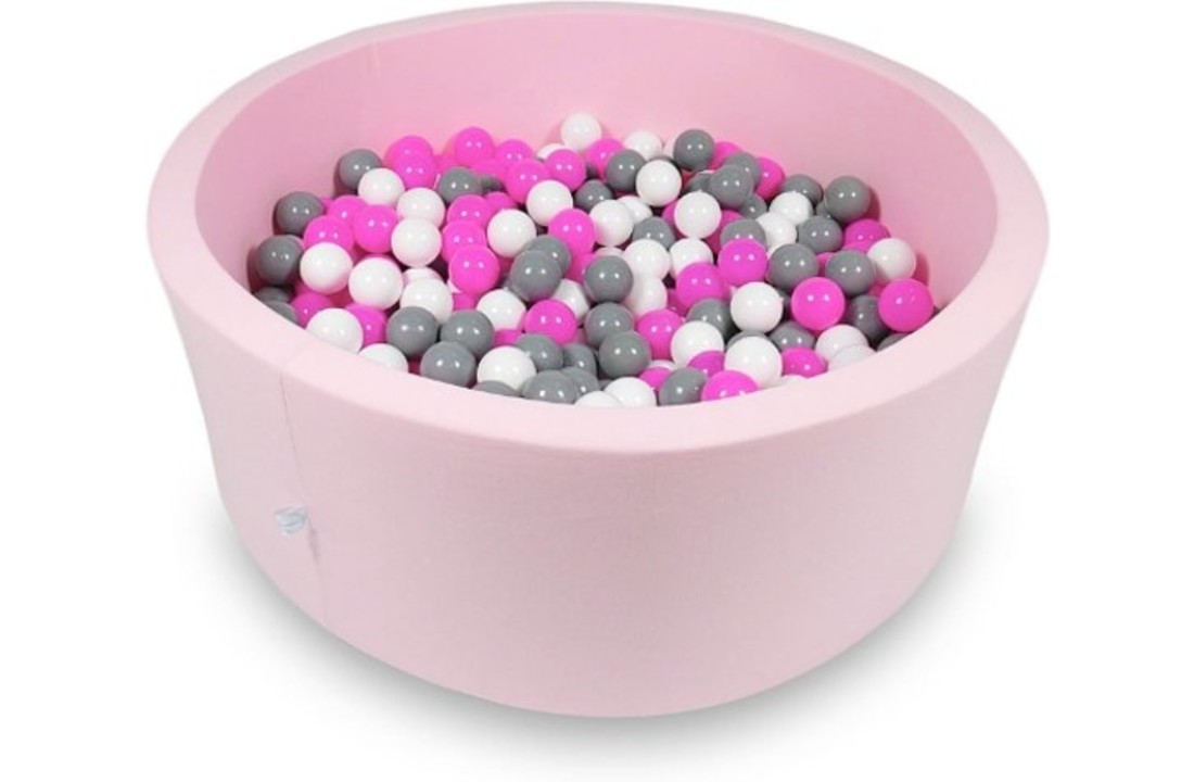 Ballenbak - 500 ballen - 115 x 40 cm - ballenbad - rond roze