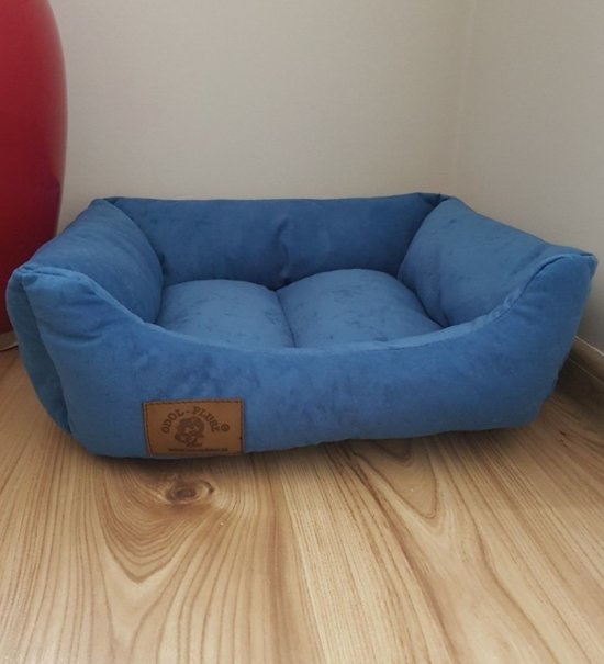 Hondenmand - S - kleine hond - 50 x 40 cm - blauw - hondenbed