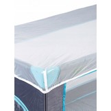 Reisbedje met klamboe zijkanten - opvouwbaar - blauw