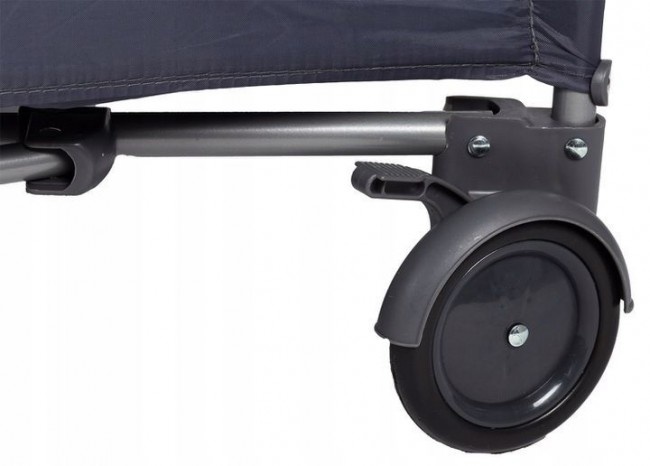 Reisbedje met klamboe zijkanten - opvouwbaar - blauw