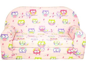 Kinder Slaapbank en logeerbed in één - 85cm x 60cm - Roze ruiten