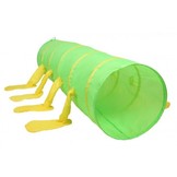 Speeltent met duizendpoot tunnel - voor kinderen - groen