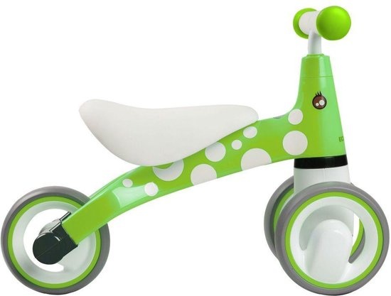 Kinder loopfiets - driewieler - groen & wit