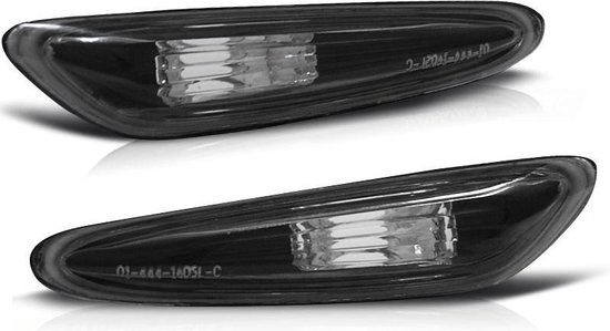 Zijkant knipperlichten geschikt voor BMW E60 / E61 / E46 / X3 ZWART
