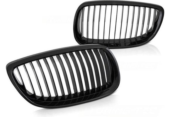 Grill BMW E92 / E93 07-10 C/C GLANZEND ZWART