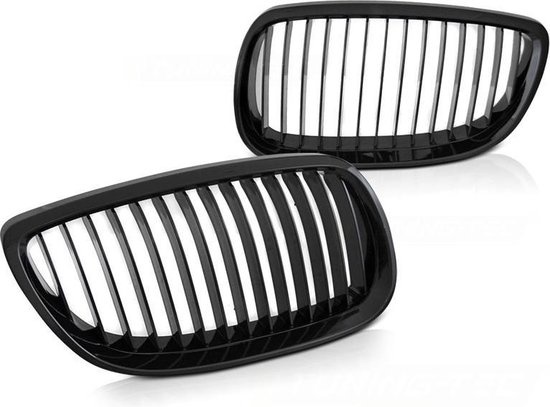 Grill BMW E92 / E93 07-10 C/C GLANZEND ZWART