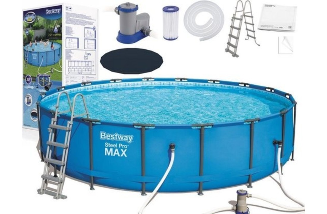 Bestway Steel Pro Max XL - 549x122 cm - inclusief heel veel accessoires
