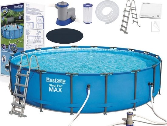 Bestway Steel Pro Max XL - 549x122 cm - inclusief heel veel accessoires