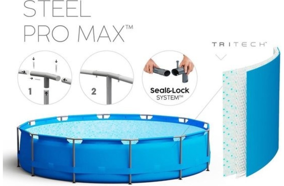 Bestway Steel Pro Max XL - 549x122 cm - inclusief heel veel accessoires