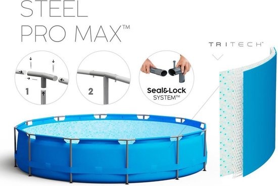 Bestway Steel Pro Max XL - 549x122 cm - inclusief heel veel accessoires