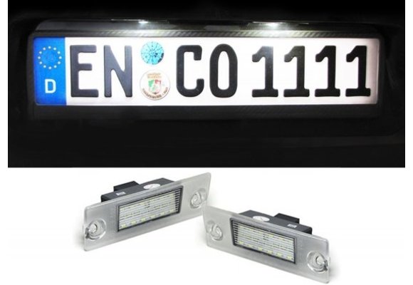 LED kentekenverlichting 6000K wit geschikt voor Audi A4 8D2 B5 sedan 94-00