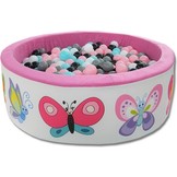 Ballenbak - 200 ballen - 90 x 30 cm - ballenbad - Vlinderpatroon