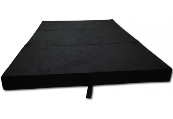 Logeermatras - camping matras - reismatras - opvouwbaar matras - 80 x 200 x 10 - zwart