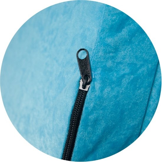 Logeermatras extra dik - blauw - camping matras - reismatras - opvouwbaar matras - 195 x 70 x 15