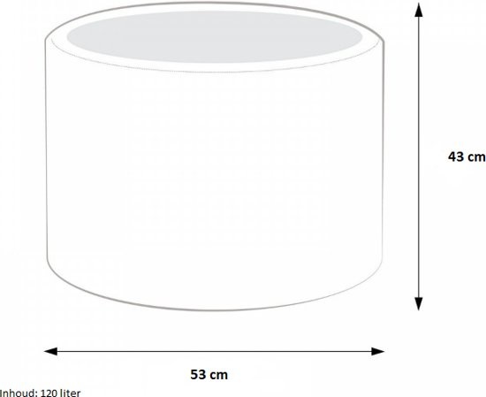 Poef - kunstleer - grijs - 43cm x 53cm - geschikt als bijzettafel