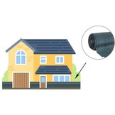 Zichtbreeknet - schaduwnet rol - 90 procent - 1.5 x 50 m - schermgaas zon - privacynet - groen - incl. montageset - tuin