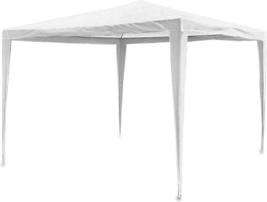 Luxe partytent - 3x3 meter - met wand & dakbekleding - wit