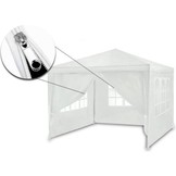 Luxe partytent - 3x3 meter - met wand & dakbekleding - wit