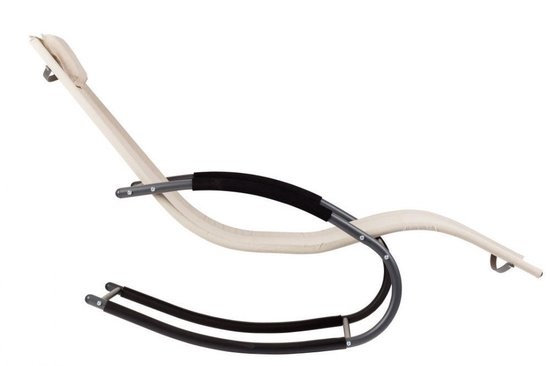 Schommelstoel ligstoel tuin - beige