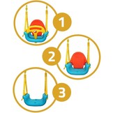 Schommelstoel kinderen - van 0 tot 7 jaar - met stevige touwen