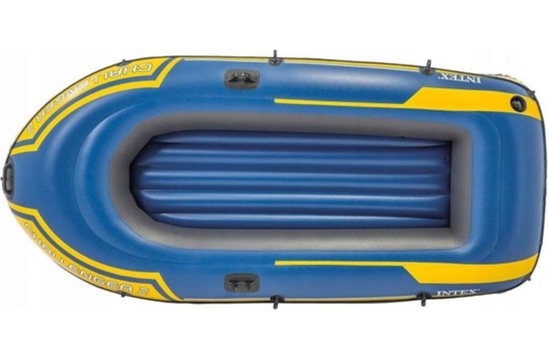 Intex opblaasbare rubberboot - met 2 roeispanen & pomp - 236 cm lang