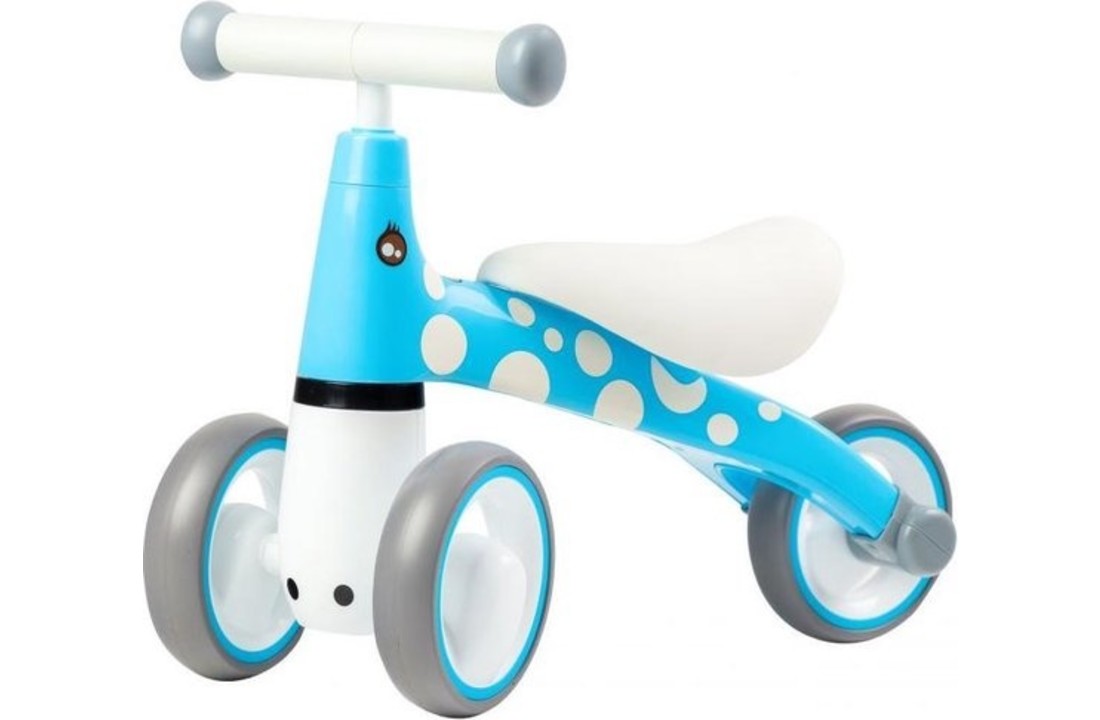 Kinder loopfiets - driewieler - blauw & wit