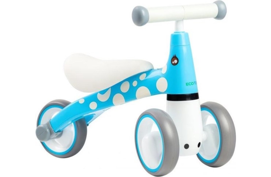Kinder loopfiets - driewieler - blauw & wit