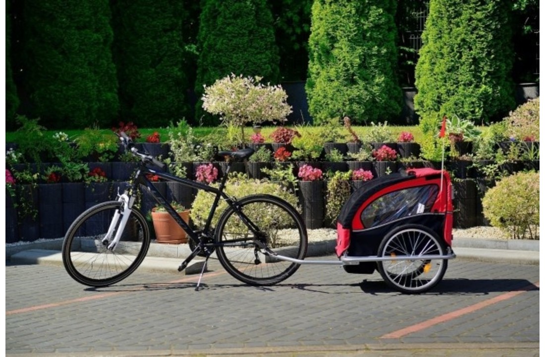 Fietskar voor kinderen - multifunctionele loopwagen - rood