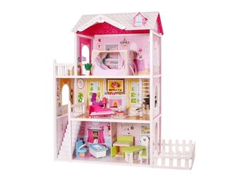poppenhuis geschikt voor Barbie's - 3 met tuin - Vikingchoice.nl