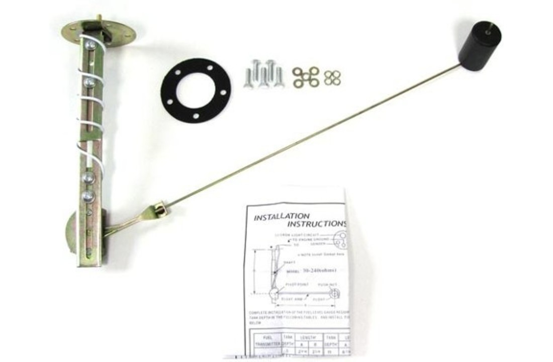 Benzine instrument meter zwart 52mm