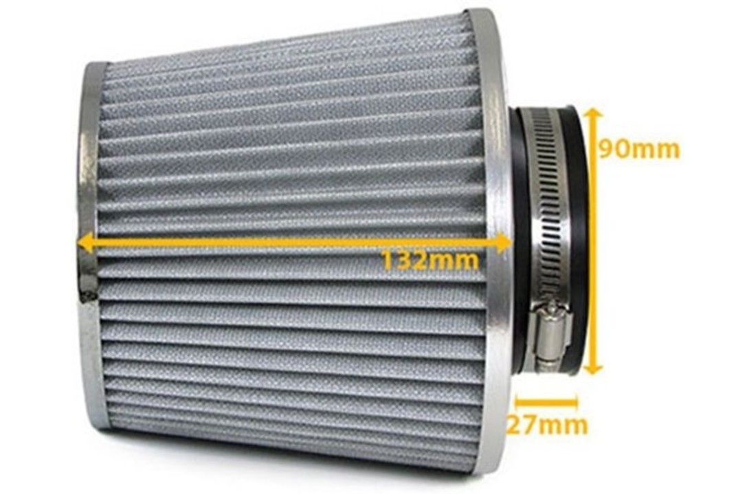 Sport luchtfilter met adapter 60/65 / 70mm rood