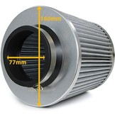 Sport luchtfilter met adapter 60/65 / 70mm rood