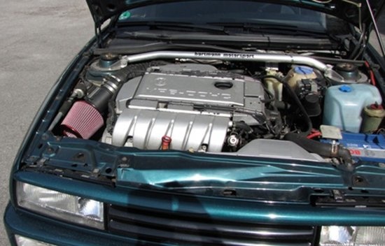 Sport luchtfilter met adapter 60/65 / 70mm rood