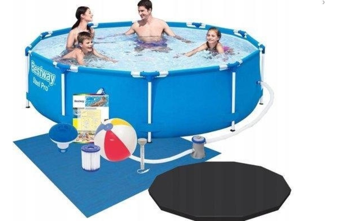 Bestway Steel Pro opzetzwembad - 305x76 cm - inclusief heel veel accessoires