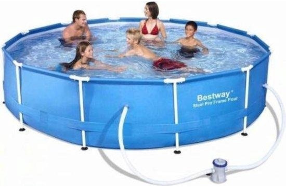 Bestway Steel Pro opzetzwembad - 305x76 cm - inclusief heel veel accessoires