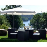 Zweefparasol 3 meter diameter Beige - inklapbaar