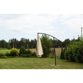 Zweefparasol 3 meter diameter Beige - inklapbaar