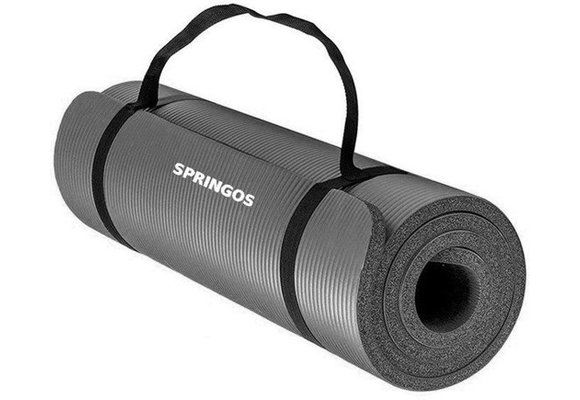 Fitness mat - Grijs - 180cm x 60cm x 1,5cm